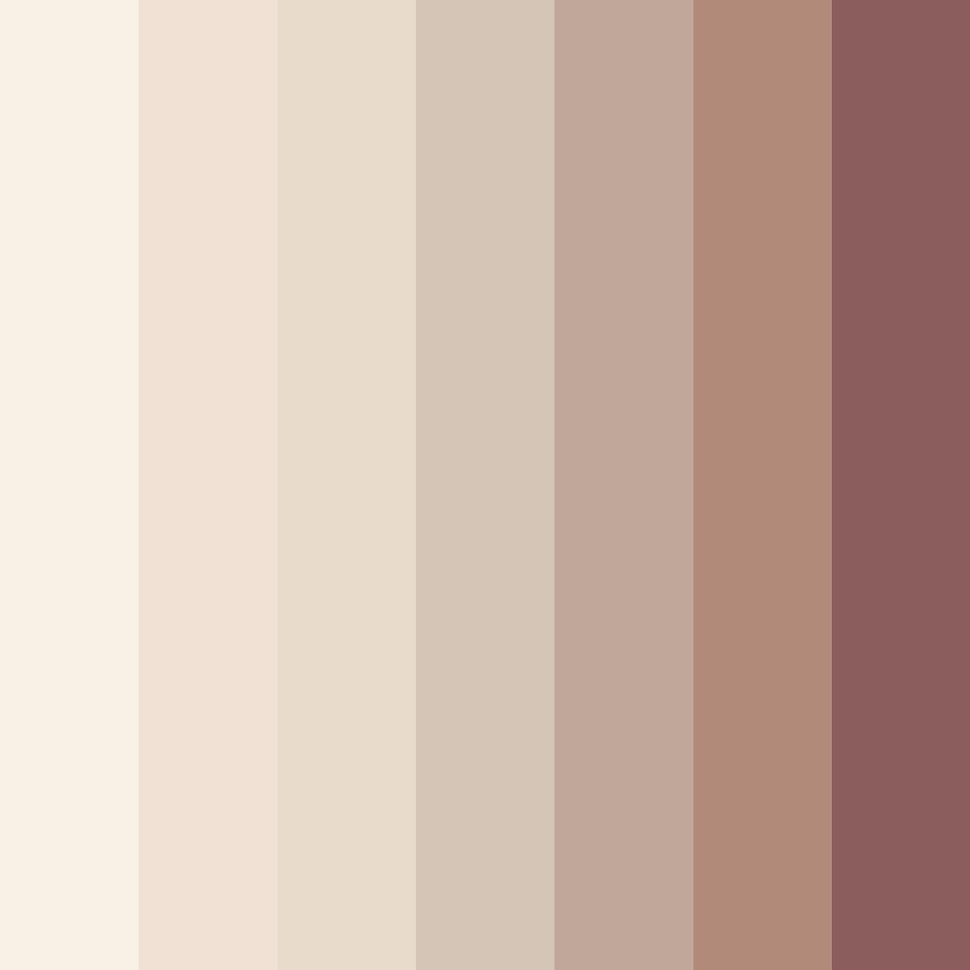 Download soft beige color palette PNG image (square)