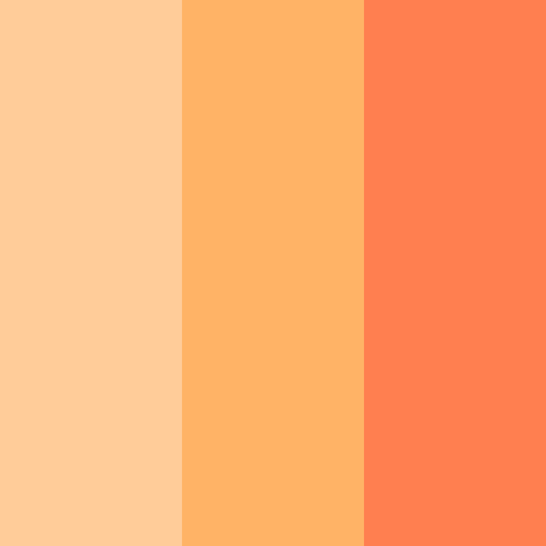 Download apricot sunset color palette PNG image (square)
