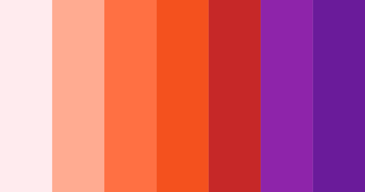 Download vibrant red color palette PNG image (landscape)