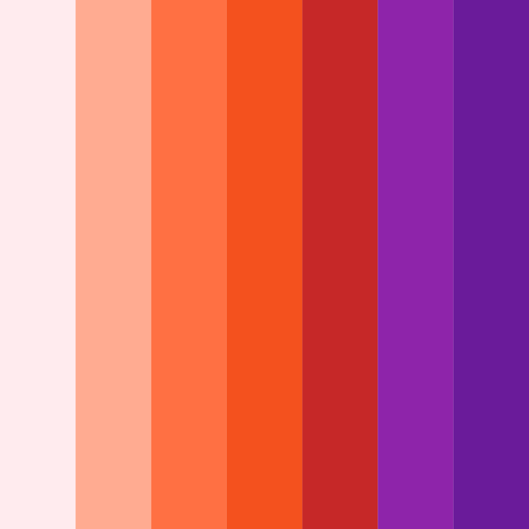 Download vibrant red color palette PNG image (square)