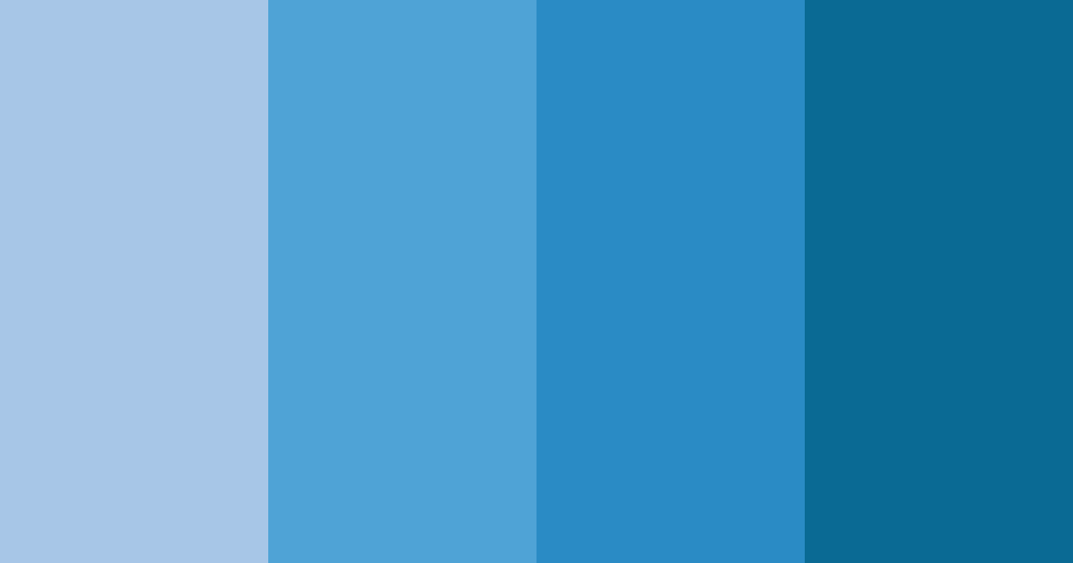 Download blue azuk color palette PNG image (landscape)