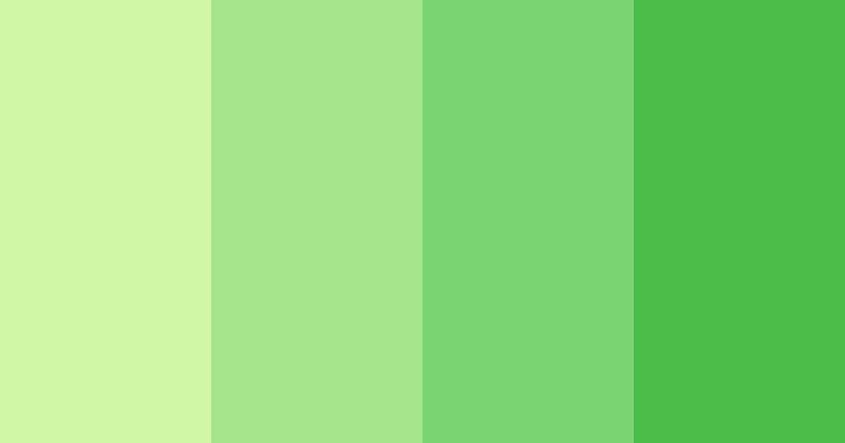 Download lush greenery color palette PNG image (landscape)