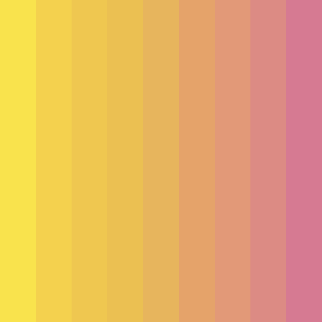 Download maize sunset color palette PNG image (square)