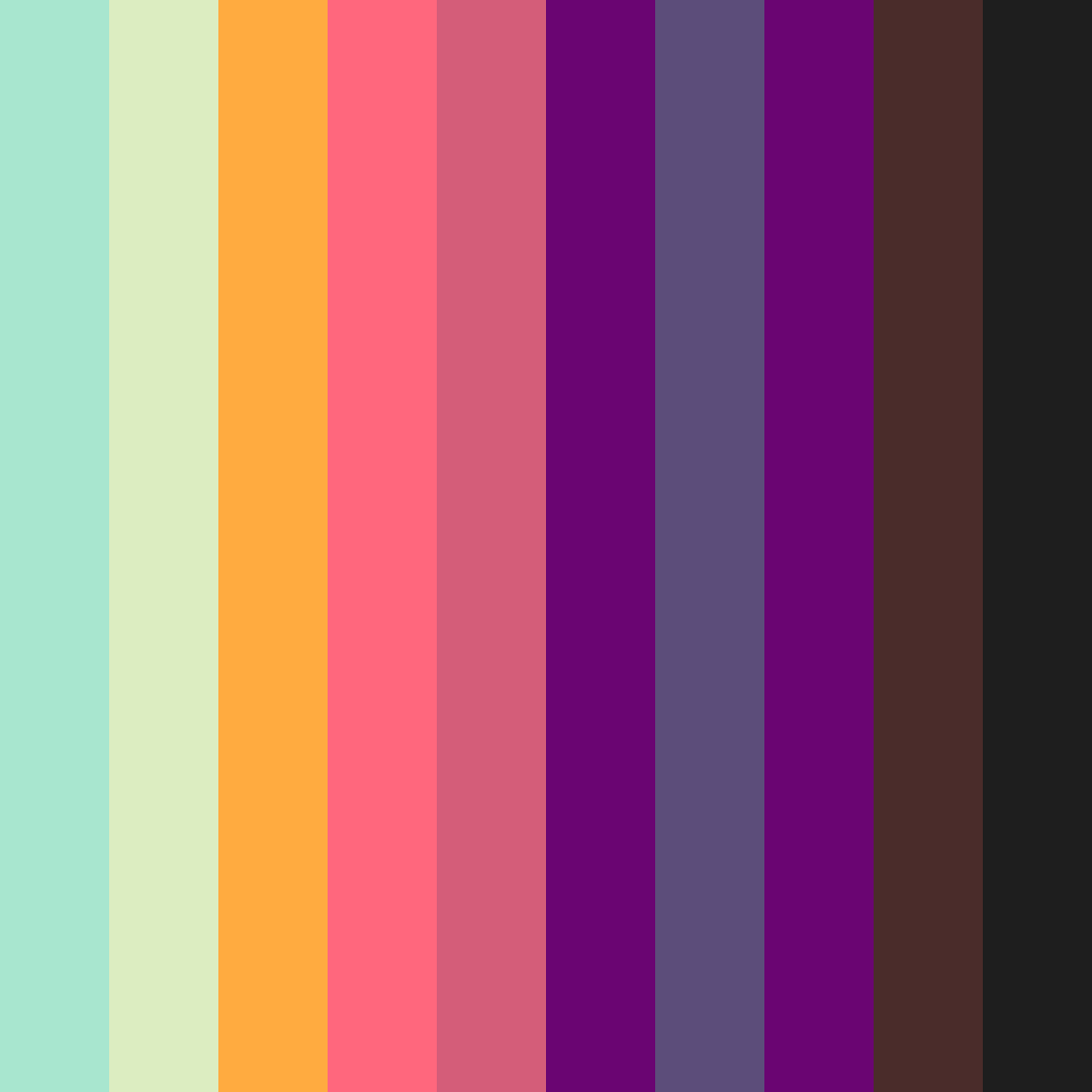 Download emerald spectrum color palette PNG image (square)