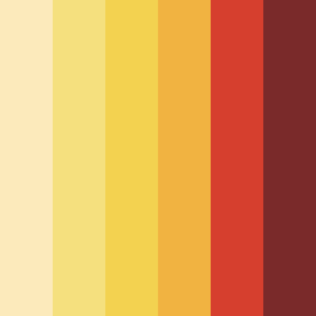 Download sunset yellow color palette PNG image (square)