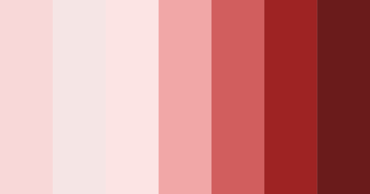 Download shades of red color palette PNG image (landscape)