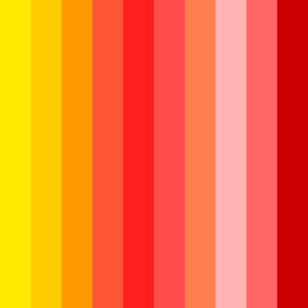 Download vibrant red yellow blue color palette PNG image (square)