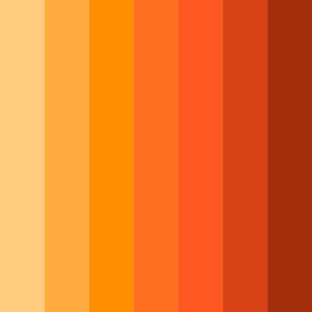 Download tropical ember glow color palette PNG image (square)