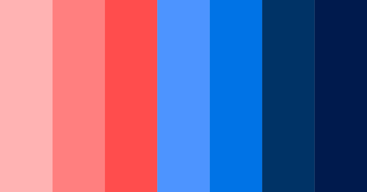 Download red and blue fusion color palette PNG image (landscape)