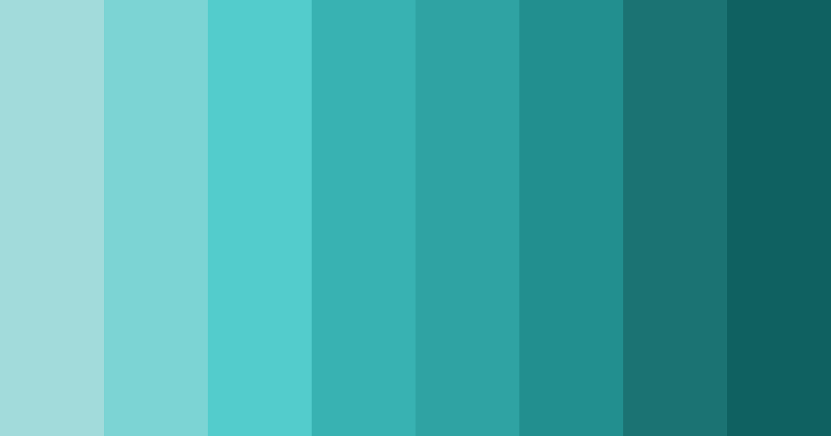 Download tropical teal tranquility color palette PNG image (landscape)
