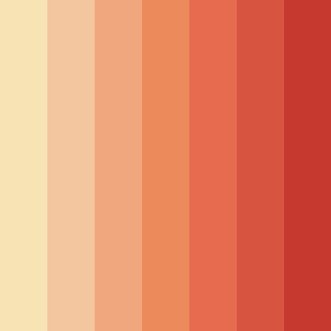 Download warm coral color palette PNG image (square)