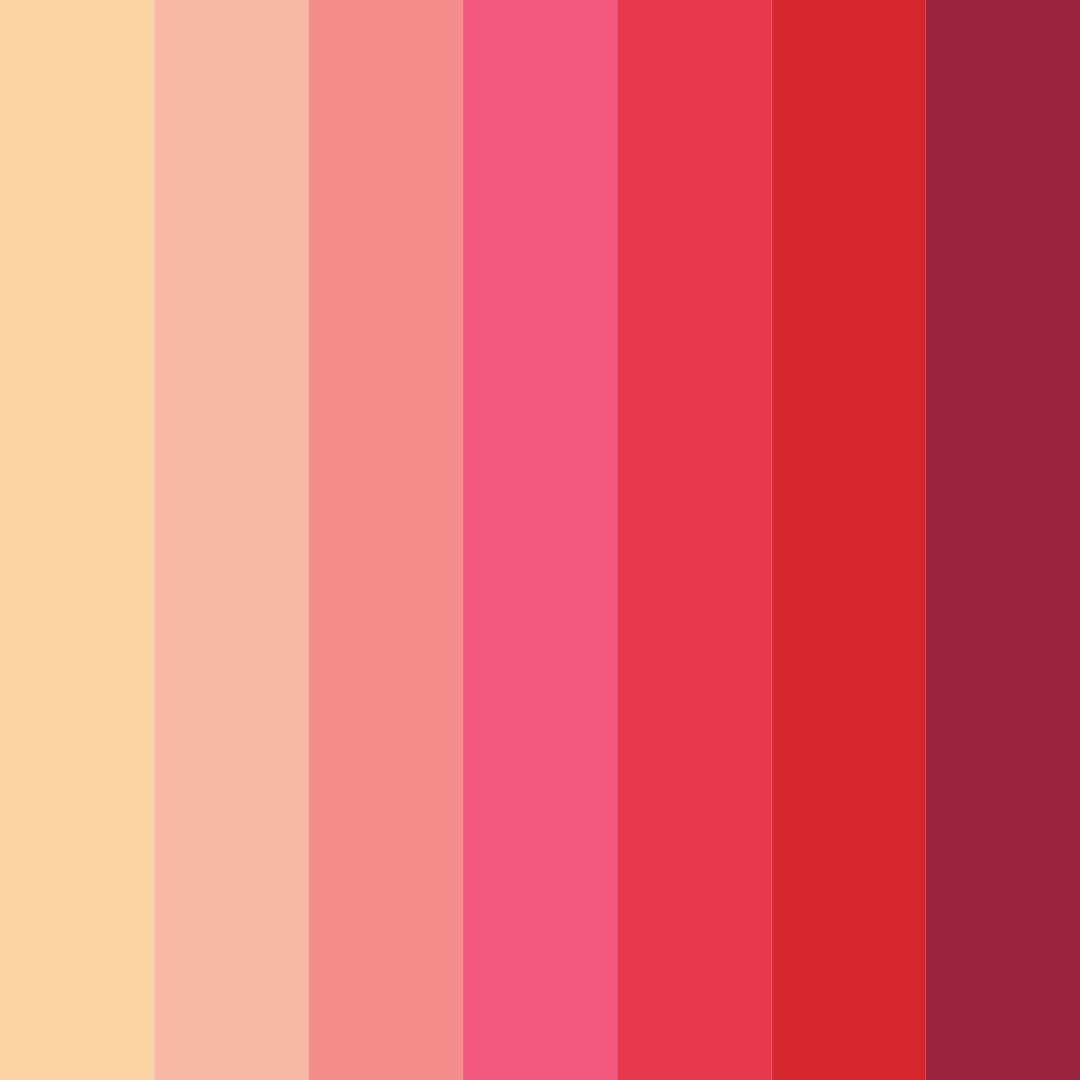 Download sunset bloom color palette PNG image (square)