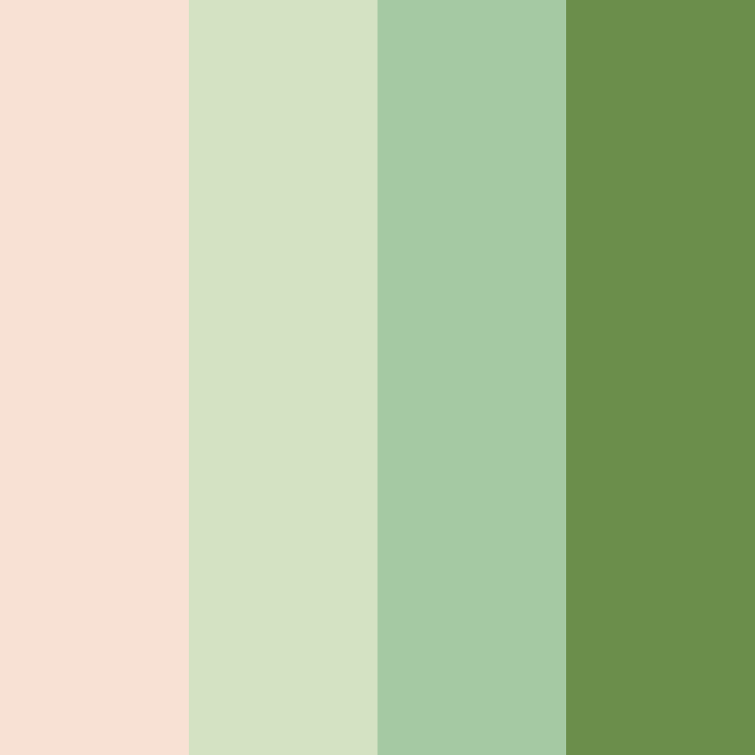 Download earthy blossoms color palette PNG image (square)
