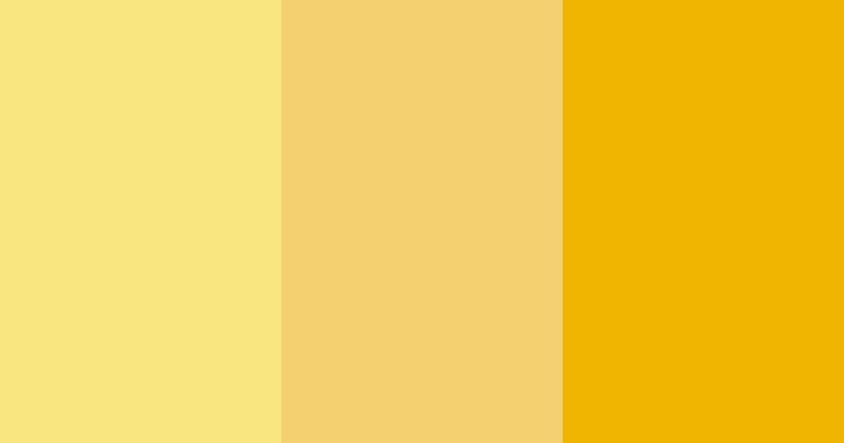 Download bright yellow summer color palette PNG image (landscape)