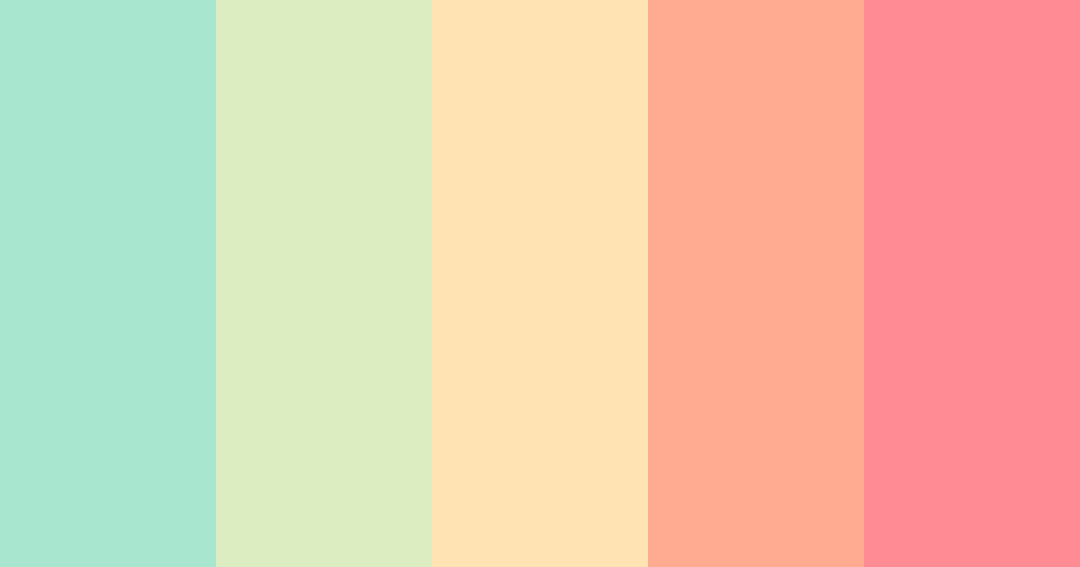 Download garden serenity color palette PNG image (landscape)