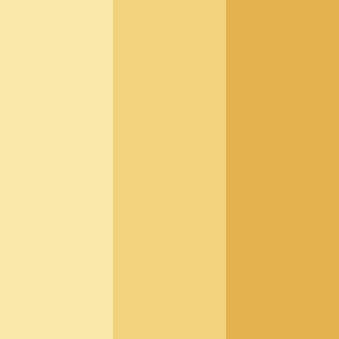 Download bright butter yellow color palette PNG image (square)