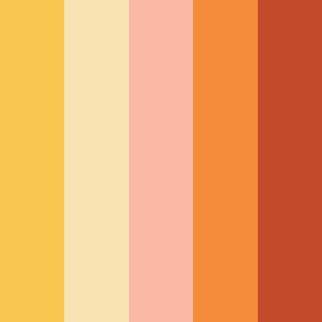 Download warm yellow color palette PNG image (square)