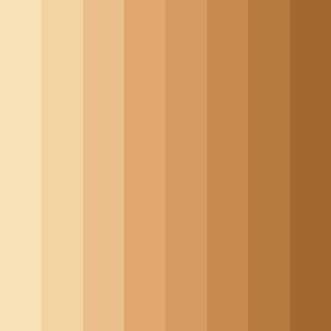 Download champagne gold shades color palette PNG image (square)