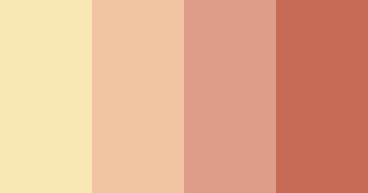 Download peachy sunrise color palette PNG image (landscape)