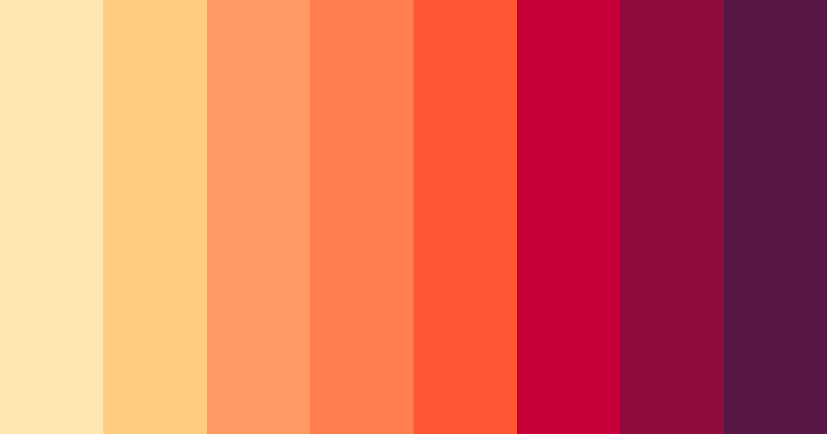 Download vibrant saffron dreams color palette PNG image (landscape)