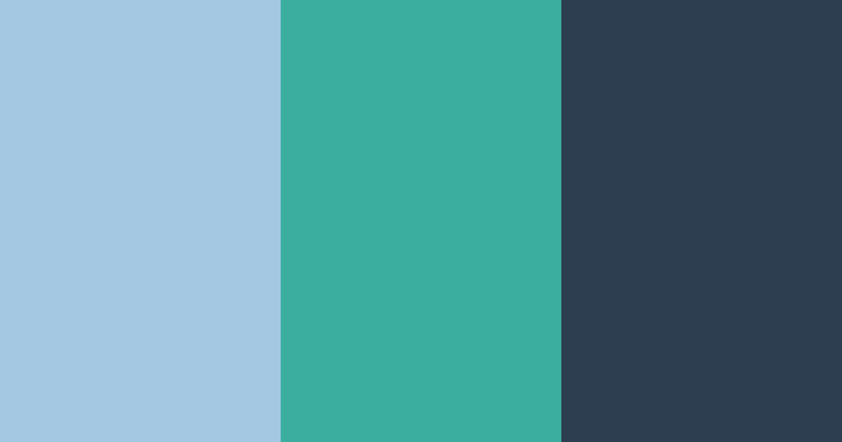 Download cool blue color palette PNG image (landscape)