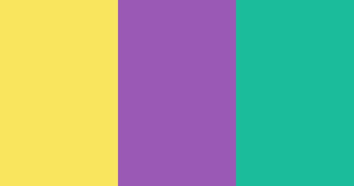 Download yellow purple teal color palette PNG image (landscape)