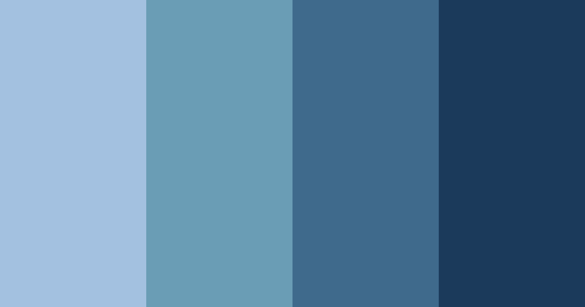 Download deep blue shades color palette PNG image (landscape)