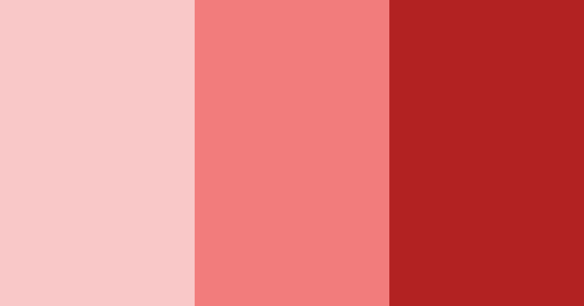 Download warm red shades color palette PNG image (landscape)