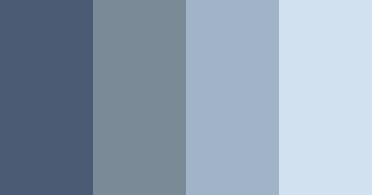Download shades of blue color palette PNG image (landscape)
