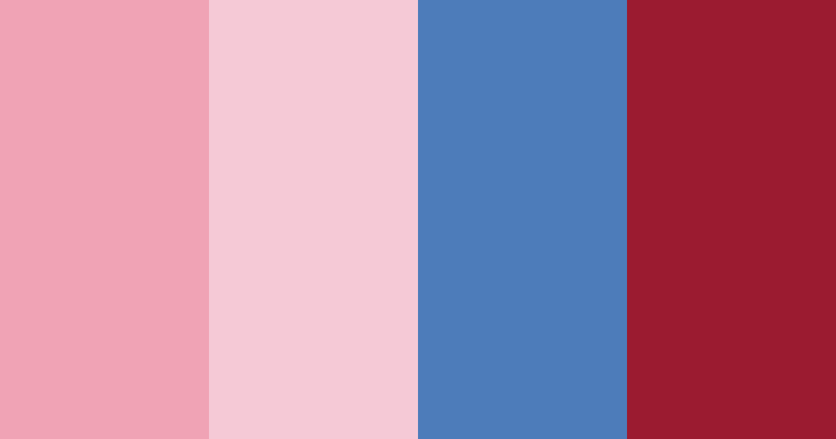 Download blue red harmony color palette PNG image (landscape)