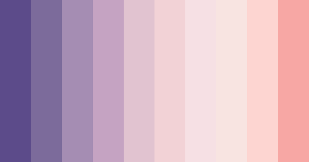 Download shades of purple color palette PNG image (landscape)