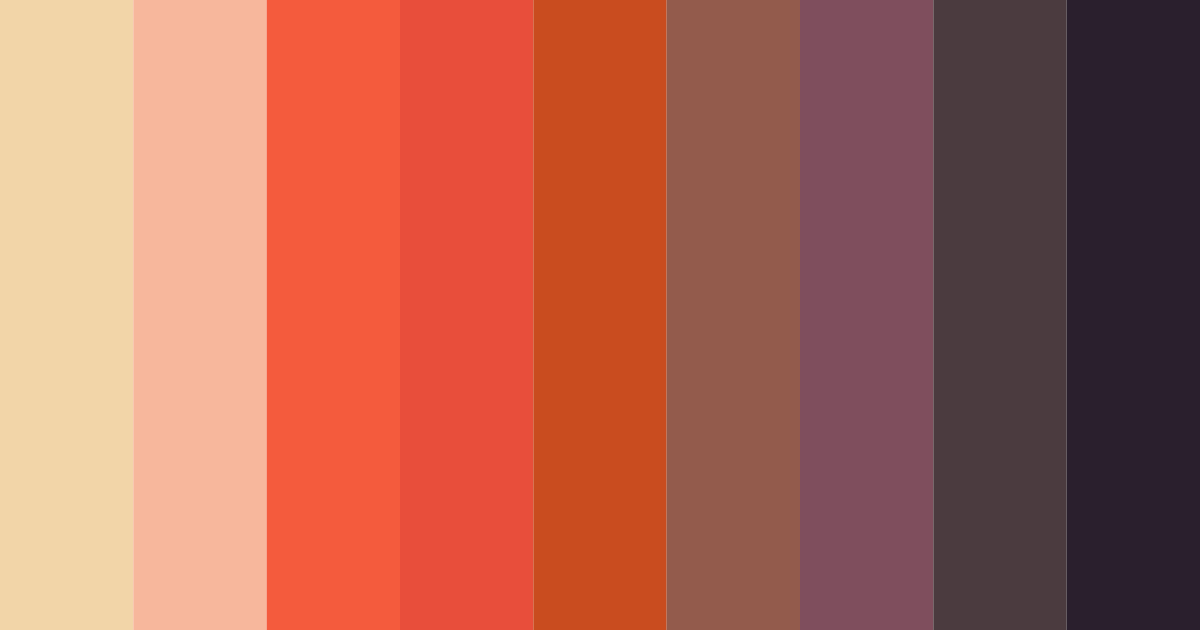 Download sunset whispers color palette PNG image (landscape)