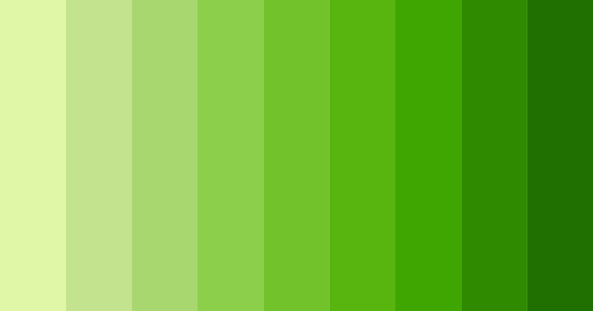 Download lime green color palette PNG image (landscape)