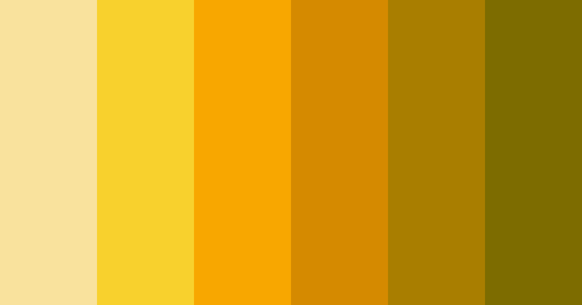 Download golden shades color palette PNG image (landscape)