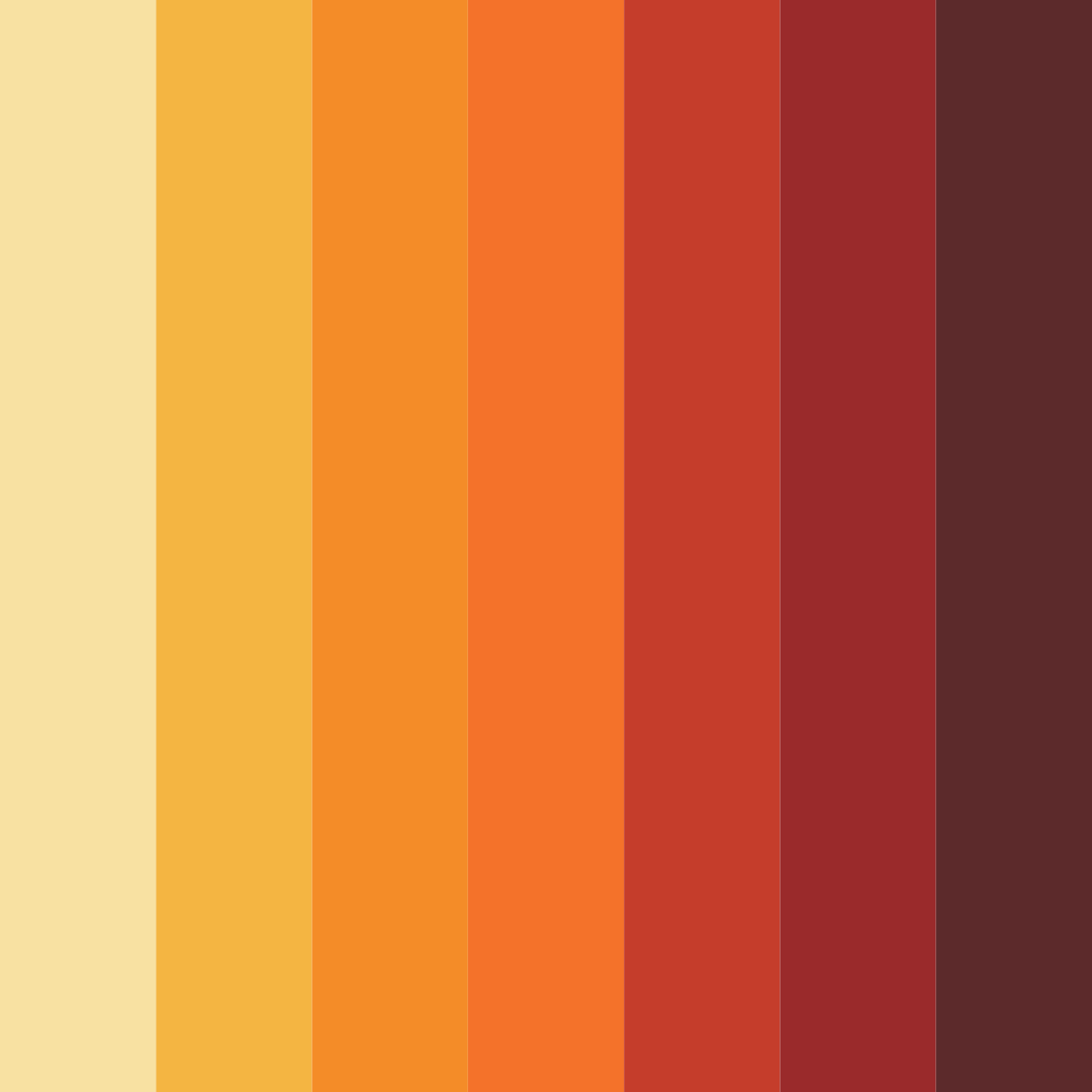 Download orange halloween color palette PNG image (square)