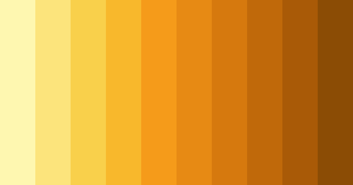 Download bright yellow color palette PNG image (landscape)