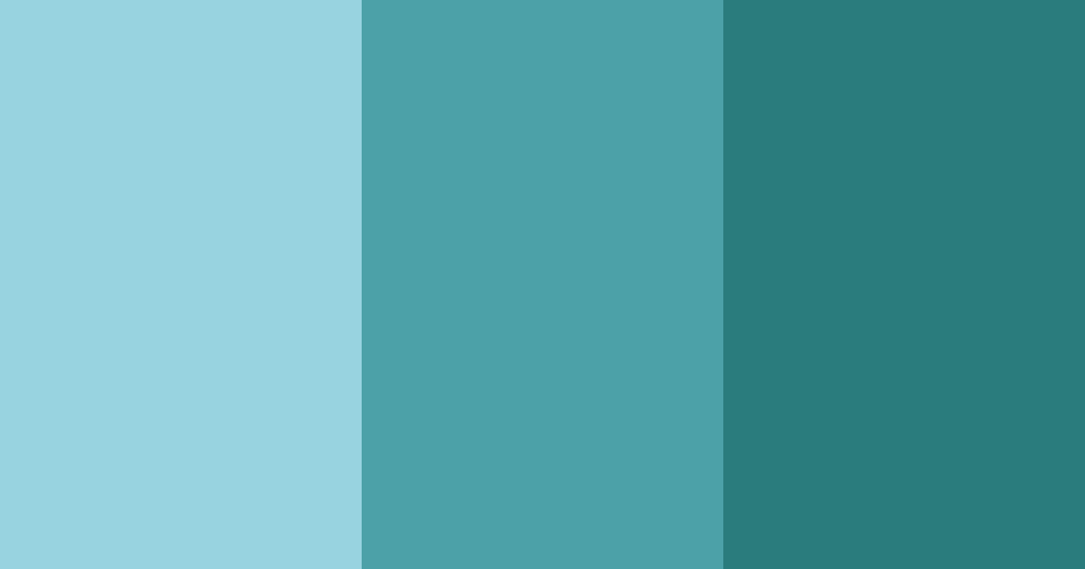 Download toxic teal color palette PNG image (landscape)