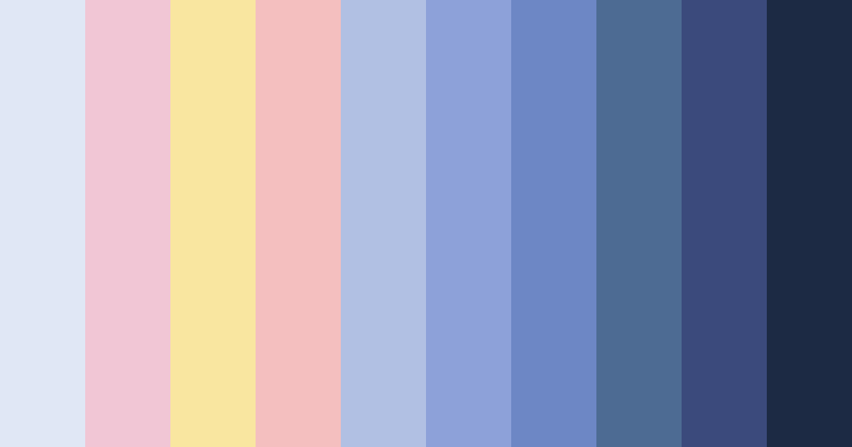 Download soft blue color palette PNG image (landscape)