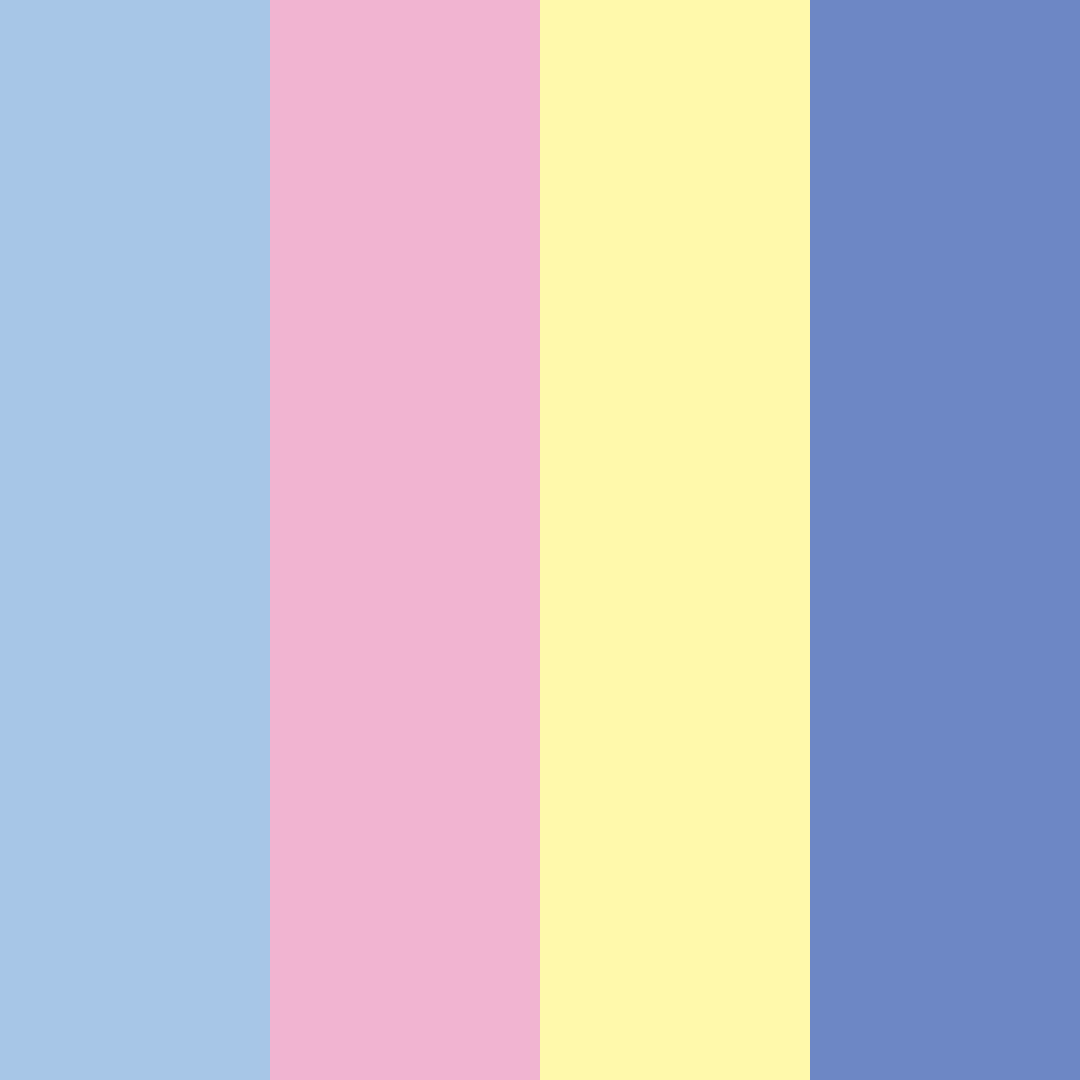 Download soft blue color palette PNG image (square)