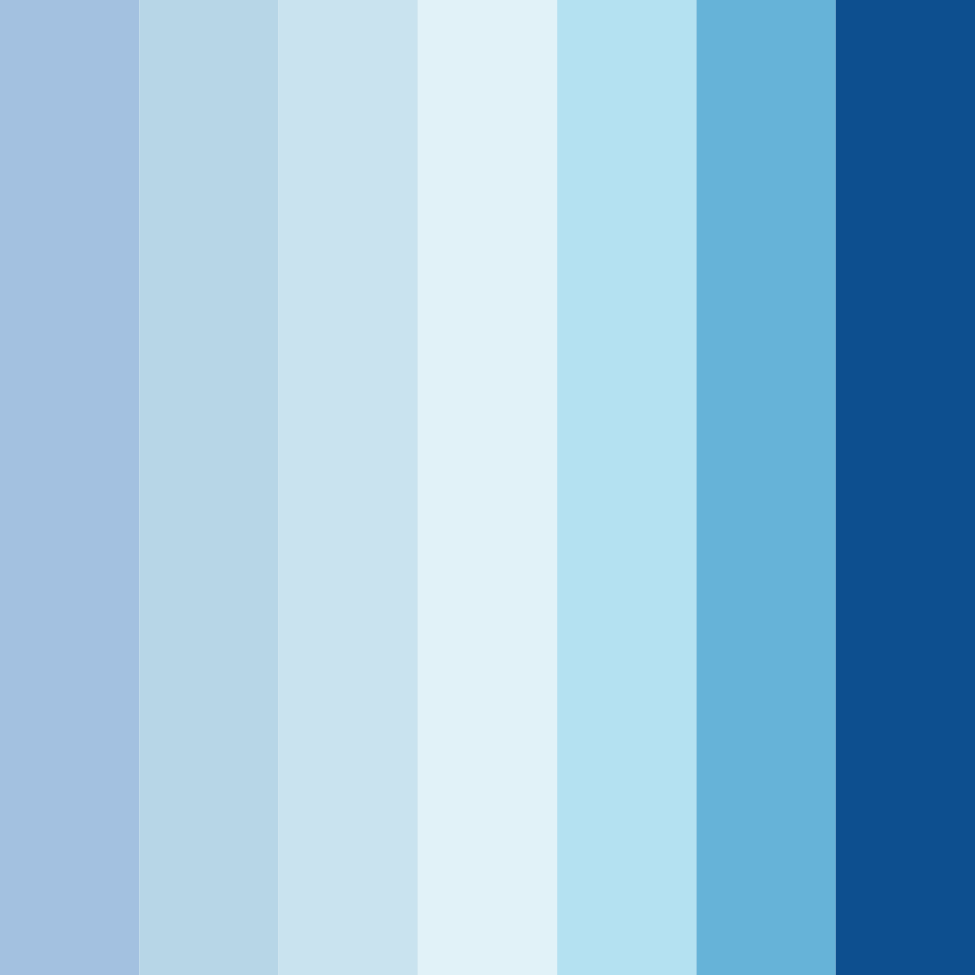 Download bright blue color palette PNG image (square)