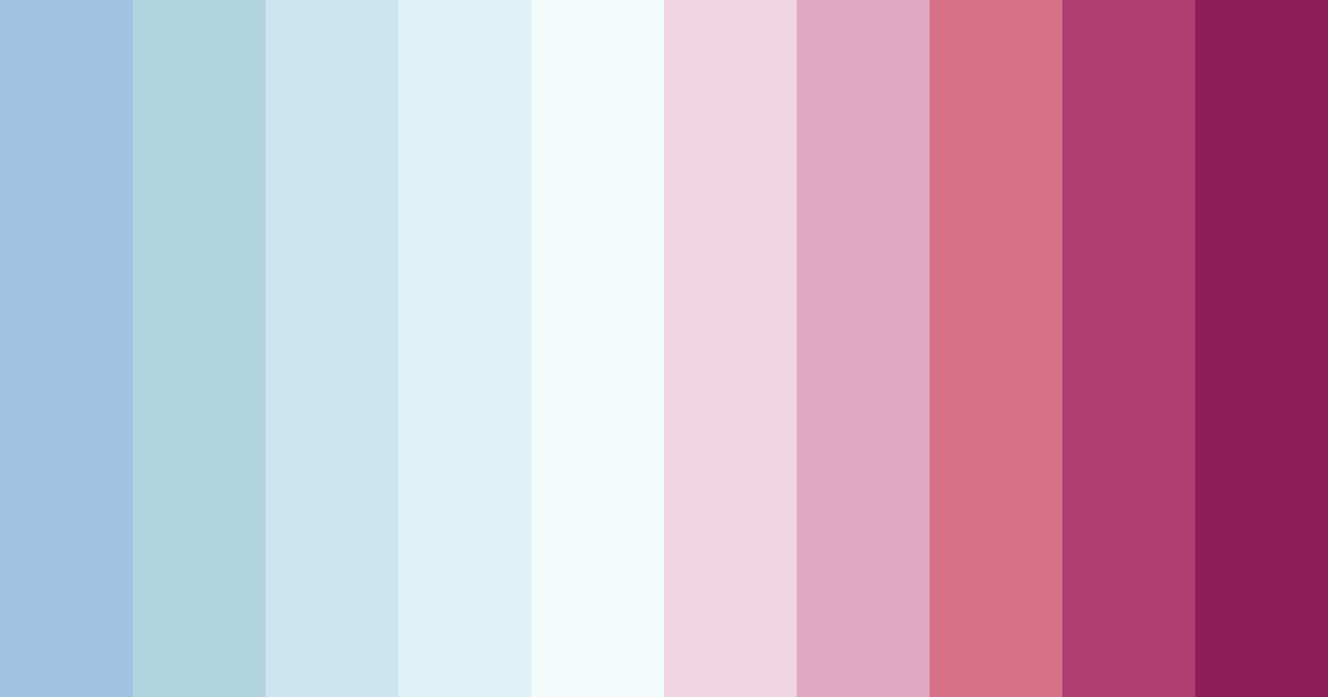 Download serene blossoms color palette PNG image (landscape)