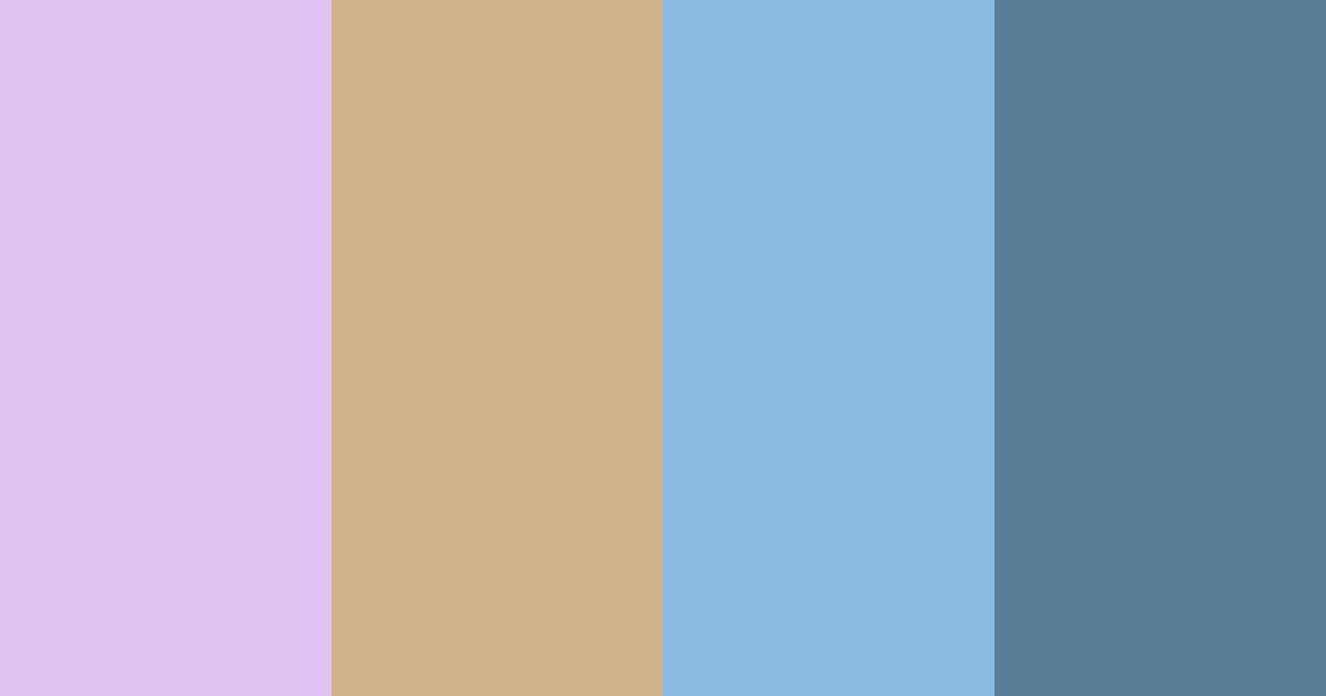 Download whimsical dusk color palette PNG image (landscape)