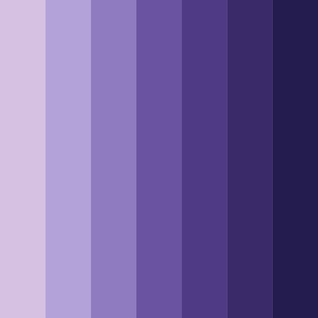 Download shades of lilac color palette PNG image (square)