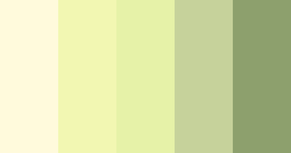 Download light yellow green color palette PNG image (landscape)