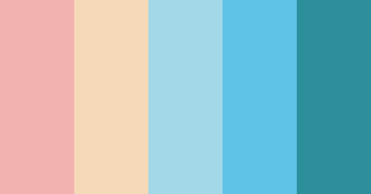 Download coral breeze color palette PNG image (landscape)