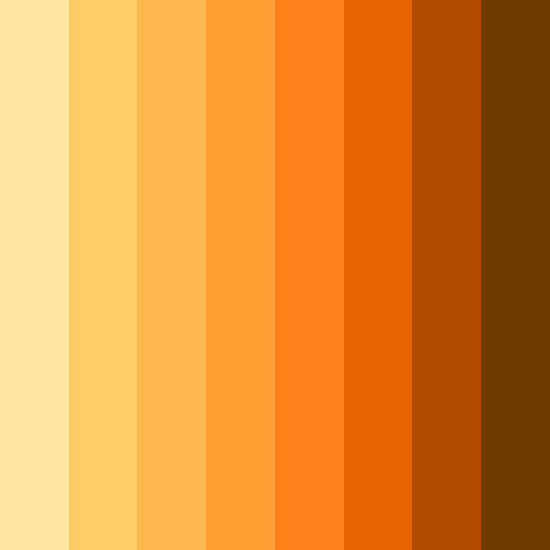 Download honeyed sunrise color palette PNG image (square)