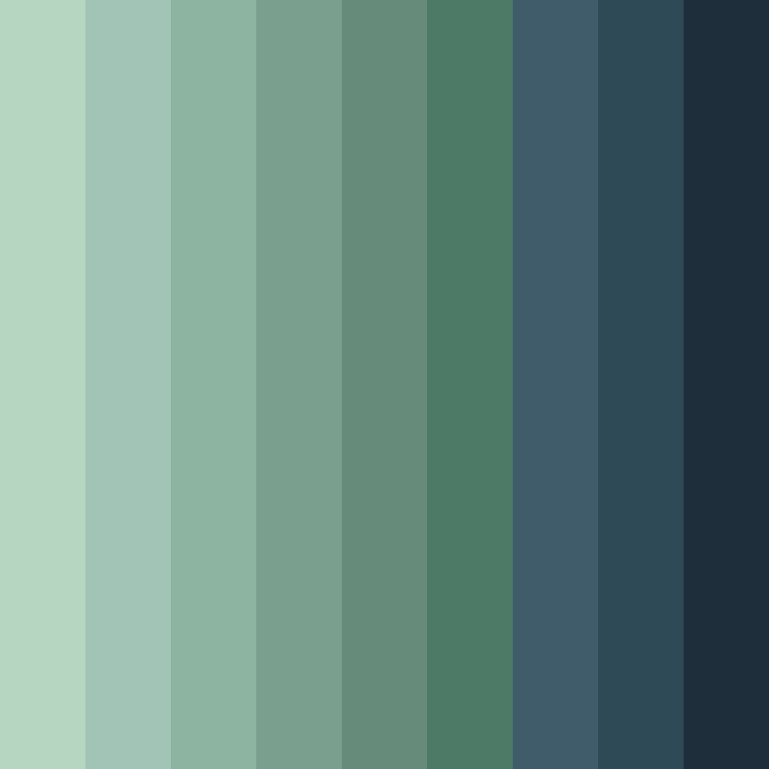 Download gray green shades color palette PNG image (square)