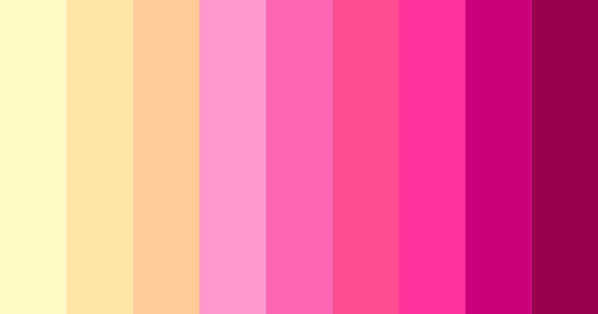 Download pink sunrise color palette PNG image (landscape)