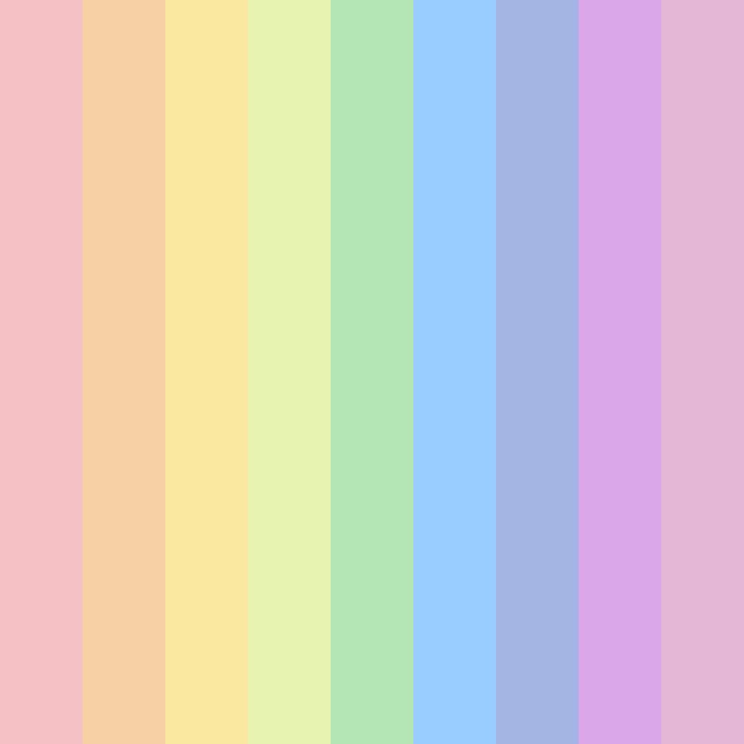 Download whimsical whispers color palette PNG image (square)