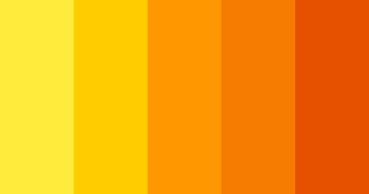 Download sunset citrus burst color palette PNG image (landscape)